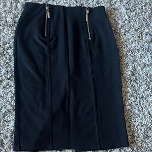 Marc New York Black Pencil Skirt with Zipper Details